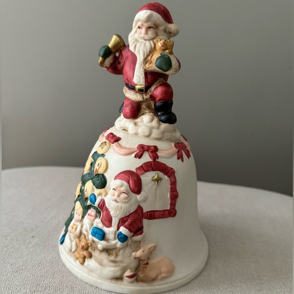 Other - Vintage Lighted Santa Bell